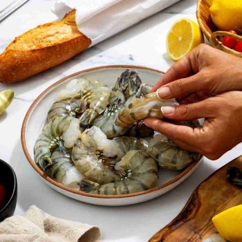 BRAND, CATEGORY, MAINE LOBSTER NOW, SHRIMP, Colossal Black Tiger Prawns - 2 lbs.