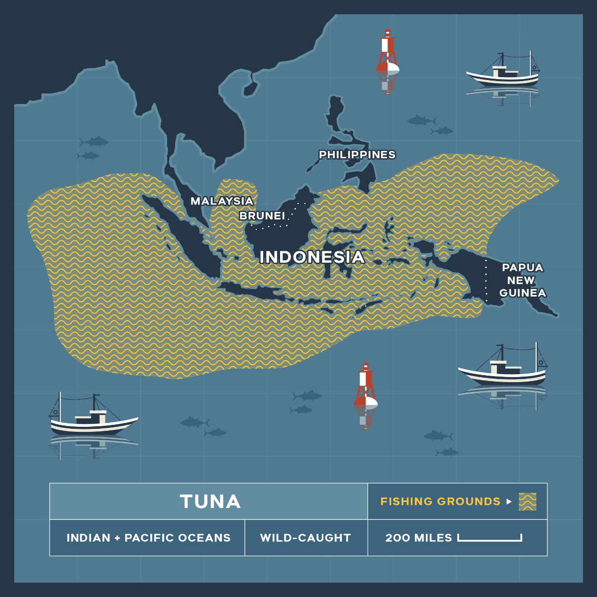 Frozen Wild-Caught Yellowfin Ahi Tuna – 10 oz