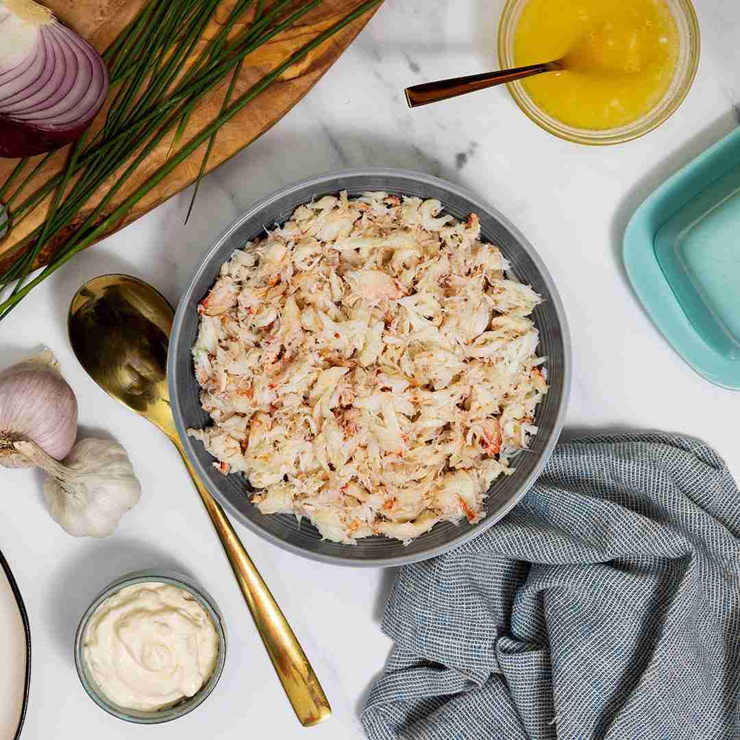 BRAND, CATEGORY, MAINE LOBSTER NOW, Gulf Of Maine Jonah Crab Leg Meat (aka Peekytoe) - 1 lb.- old