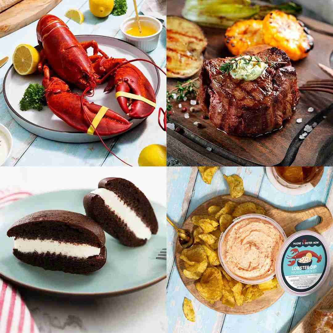 BRAND, CATEGORY, LOBSTER DINNERS, MAINE LOBSTER NOW, Live Surf And Turf Dinner